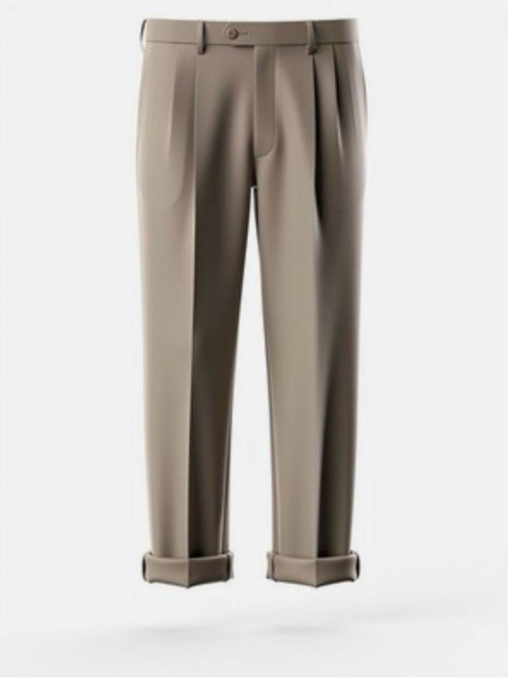 CROFT & BARROW Men's Classic Pleated Pants - Taupe